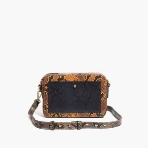 Madewell The Transport Camera Bag: Colorblock Snake Embossed Edition D4